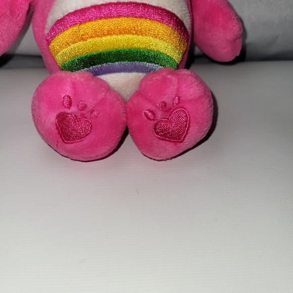 CARE BEAR Cheer Bear 8” Pink Beanbag/Stuffed Animal - Picture 4 of 7